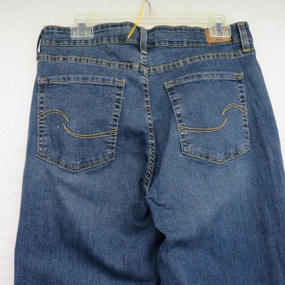 Levis Blue Jeans Womens Size 14 Signature Mid Rise Skinny Dark Wash Denim - Picture 4 of 12